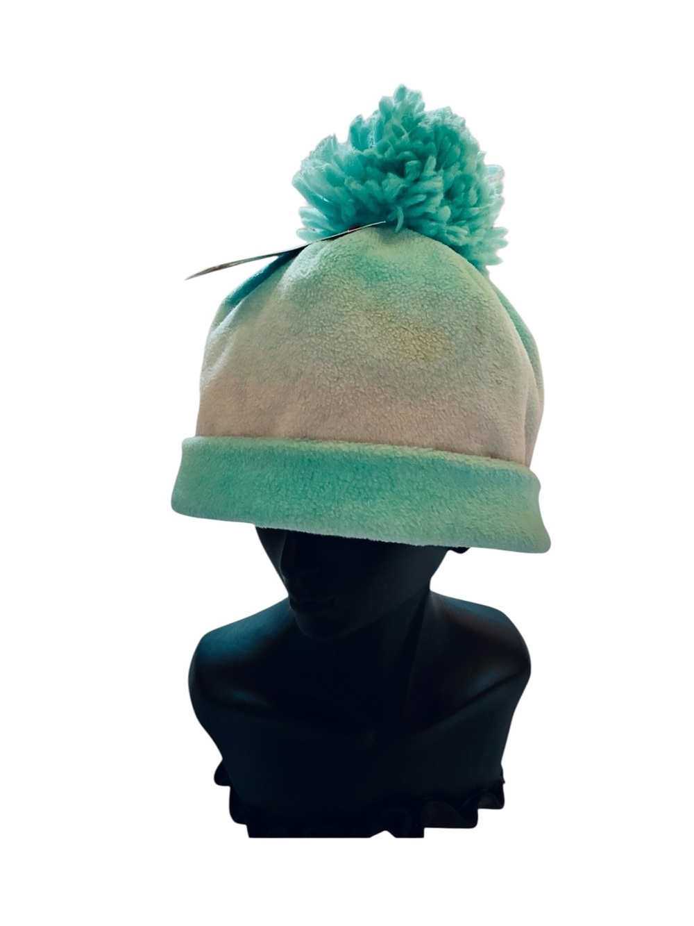 Cat & Jack Aqua Ombre Pom Beanie - Picture 2 of 7